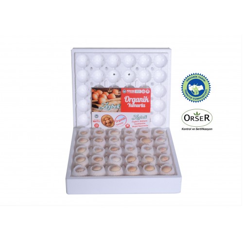 30'lu Organik Yumurta Orta Boy Krem rengi (53-62gr) 
